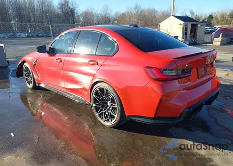 2024 BMW M3 Competition xDrive z USA, uszkodzony, nr VIN WBS43AY03RFR64856